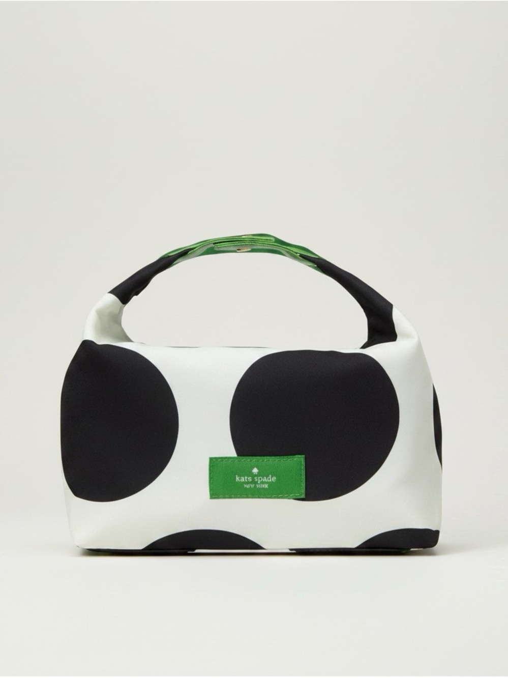 Kate Spade Cosmetic Pouch Polka Dot Black White Travel Bag